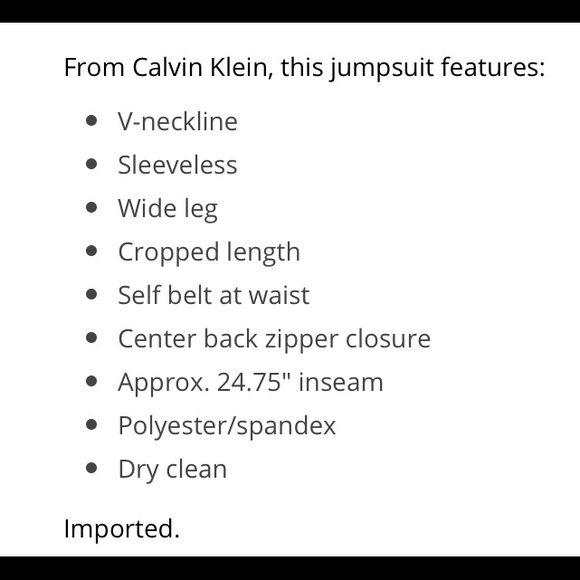 Black Sleeveless Wide Leg Cropped Jumpsuit - Picture 3 of 3